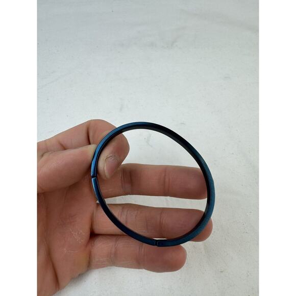 B.Tiff Simplicity Narrow Blue Bangle Bracelet 6.5-7” Circumference (Retail $58) - Picture 9 of 12